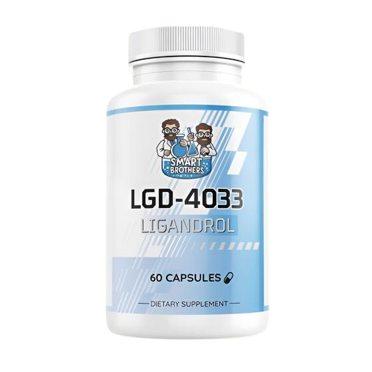 Smart Brothers LGD-4033 60 caps dietary supplement bottle for muscle building and performance enhancement.