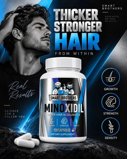 Smart Brothers Minoxidil 1 mg–120 caps | Advanced Hair Growth Support - GIGACULT